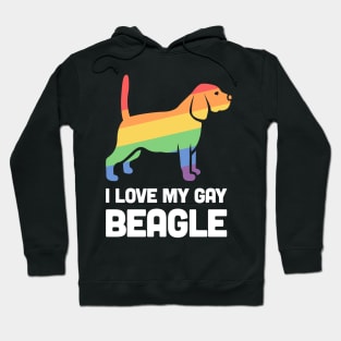 Beagle - Funny Gay Dog LGBT Pride Hoodie